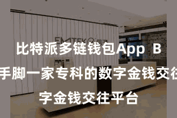 比特派多链钱包App  Bitpie手脚一家专科的数字金钱交往平台