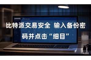 比特派交易安全  输入备份密码并点击“细目”