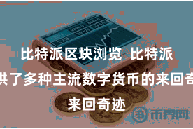 比特派区块浏览  比特派提供了多种主流数字货币的来回奇迹